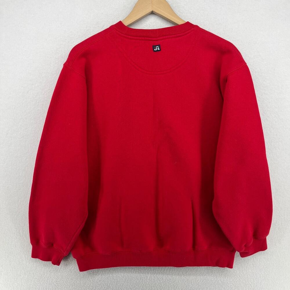 OHIO STATE Sweatshirt Adult M Buckeyes OSU University Columbus OH Fleece Red - Picture 2 of 13